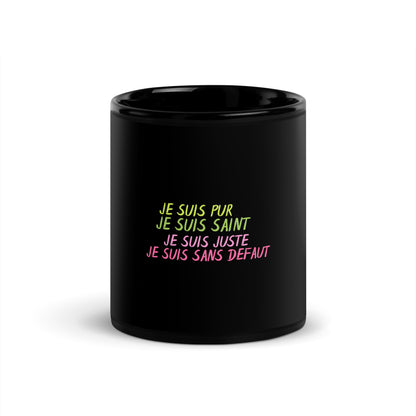 Tasse brillante noire