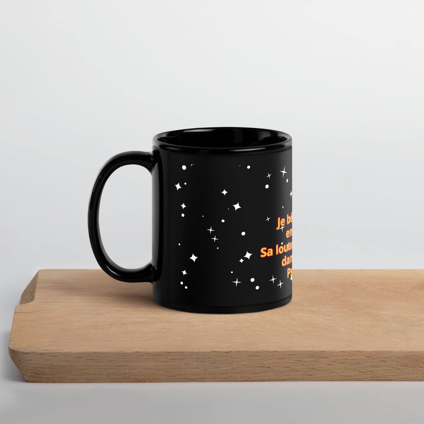 Tasse brillante noire