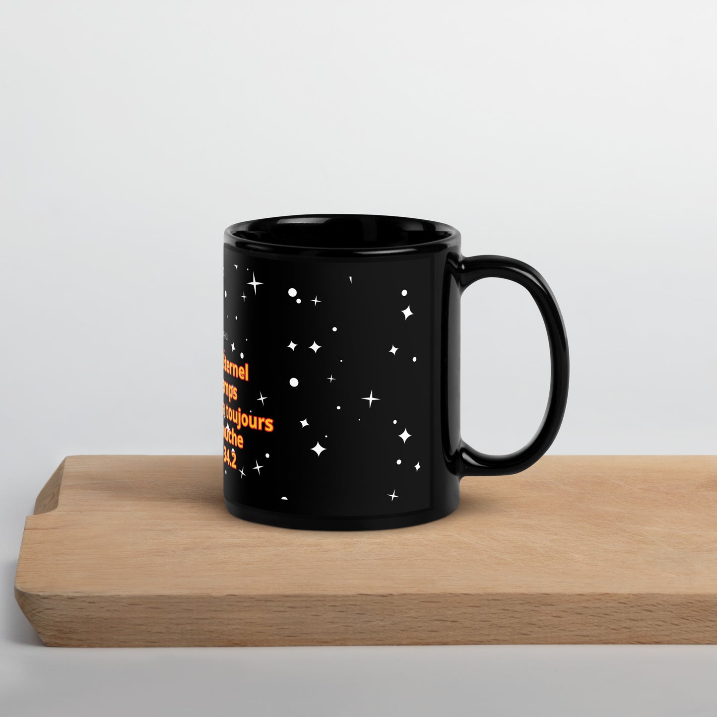 Tasse brillante noire